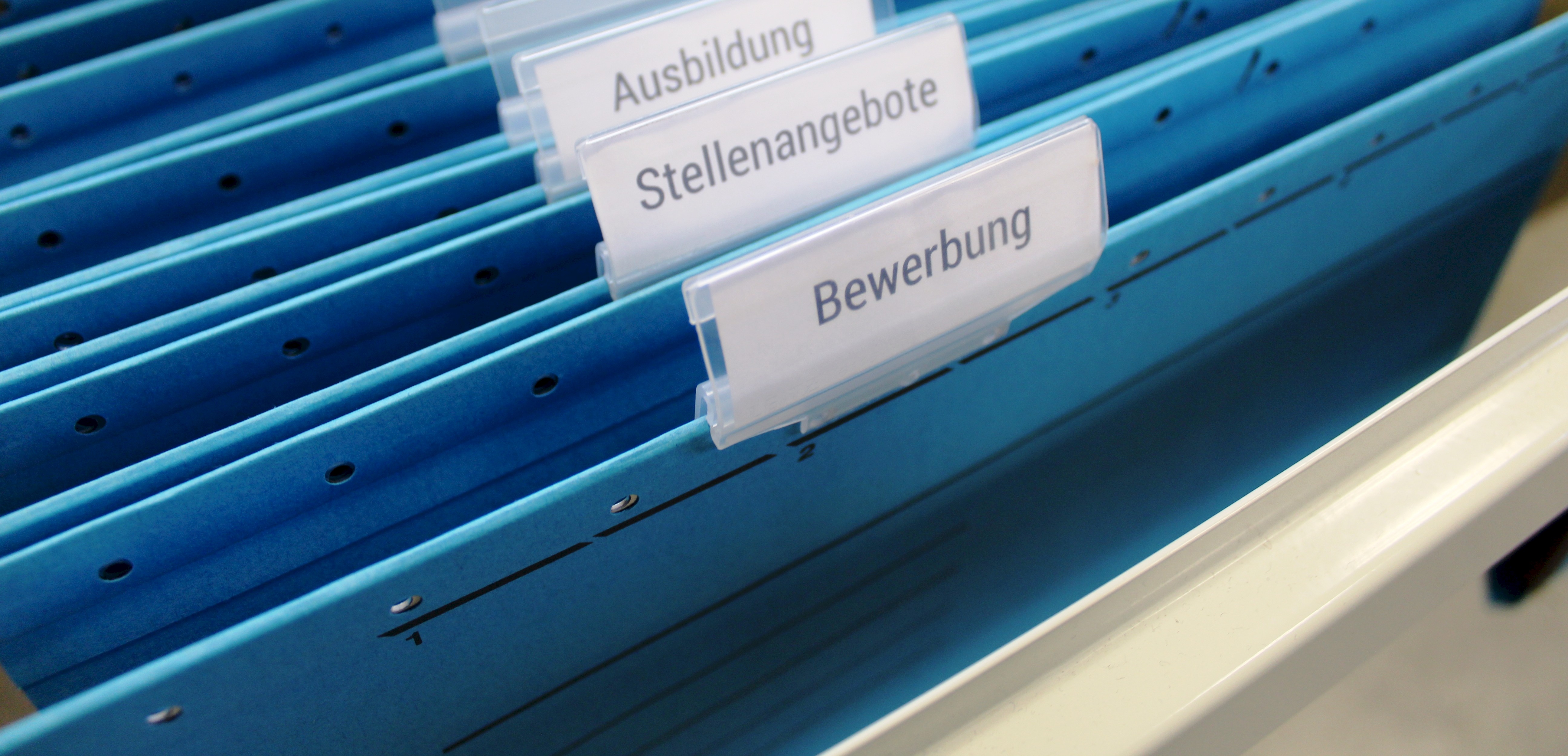 Register-Ablage Bewerbungen